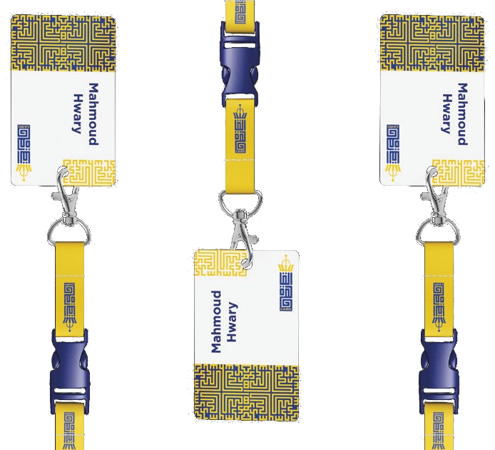 Cairo staff ID lanyards and credentials