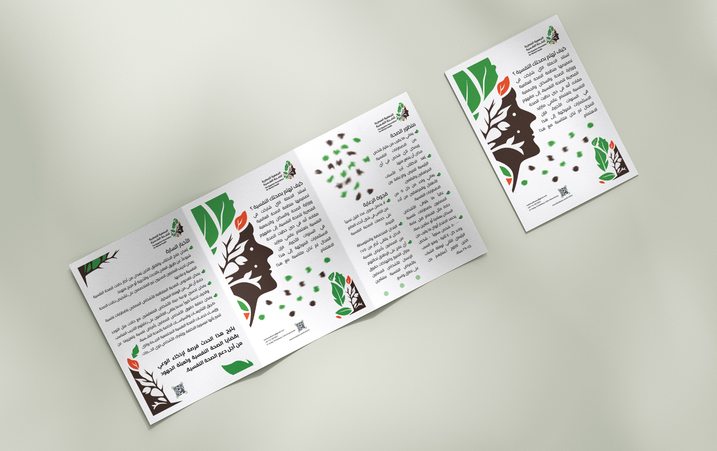 Tri-fold brochure mockup