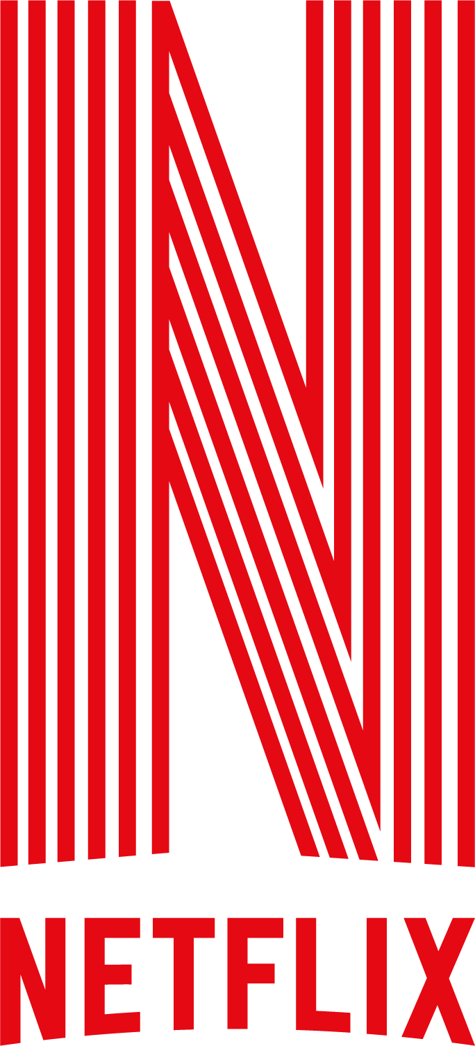 Netflix primary logo, red on white
